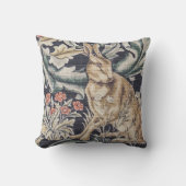 William Morris  Forest Rabbit Floral Kussen (Voorkant)