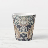 William Morris  Forest Rabbit Floral Latte Mok (Voorkant)