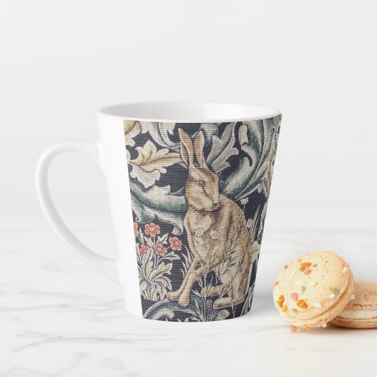 William Morris  Forest Rabbit Floral Latte Mok (In situ)