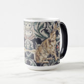 William Morris Forest Rabbit Floral Magische Mok (Voorkant rechts)
