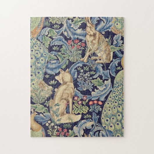 William Morris Forest Rabbit Legpuzzel (Verticaal)