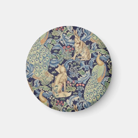 William Morris Forest Rabbit Magneet (Voorkant)