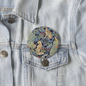 William Morris Forest Rabbit Ronde Button 7,6 Cm (In situ)