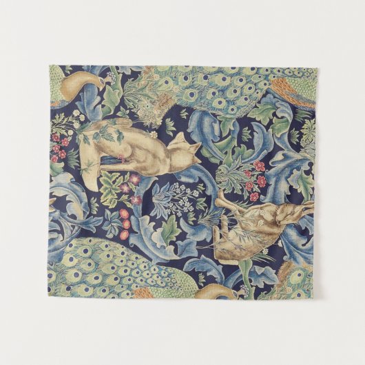 William Morris Forest Rabbit Wandkleed (Voorkant (horizontaal))