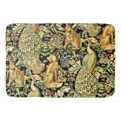 William Morris Forest Tapestry Fox Hare Peacock Badmat (Voorkant)