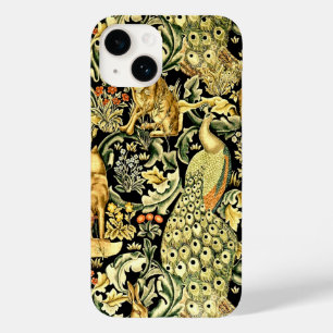 William Morris Forest Tapestry Fox Hare Peacock Case-Mate iPhone 14 Hoesje