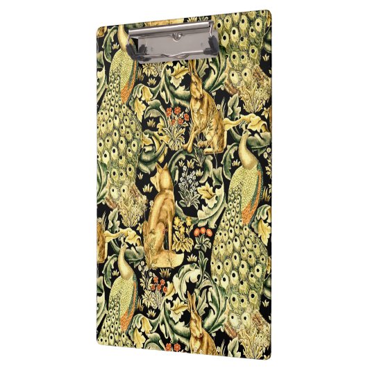 William Morris Forest Tapestry Fox Hare Peacock Klembord (Links)