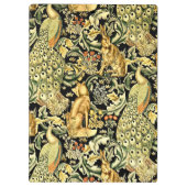 William Morris Forest Tapestry Fox Hare Peacock Klembord (Achterkant)