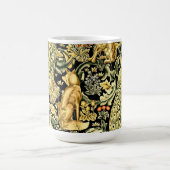 William Morris Forest Tapestry Fox Hare Peacock Koffiemok (Center)