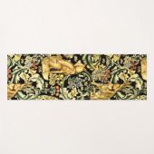 William Morris Forest Tapestry Fox Hare Peacock Yogamat (Voorkant (horizontaal))