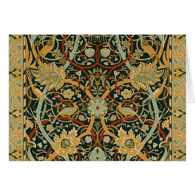 William Morris Forest Tapijt Patroon: Vintage (Voorkant Horizontaal)