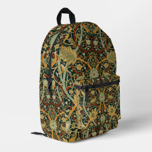 William Morris Forest Tapijt Patroon: Vintage Bedrukte Rugzak