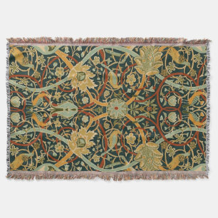 William Morris Forest Tapijt Patroon: Vintage Deken