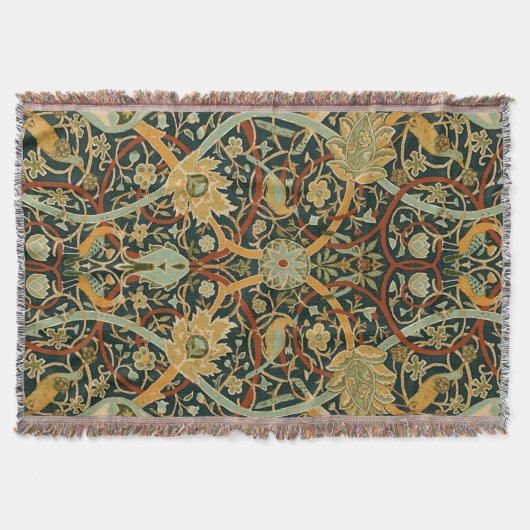 William Morris Forest Tapijt Patroon: Vintage Deken (Voorkant)
