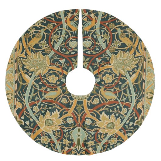 William Morris Forest Tapijt Patroon: Vintage Kerstboom Rok (Voorkant)