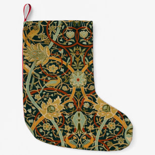 William Morris Forest Tapijt Patroon: Vintage Kleine Kerstsok