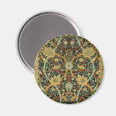 William Morris Forest Tapijt Patroon: Vintage Magneet (Voorkant / Achterkant)