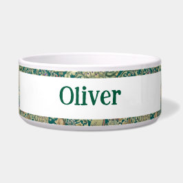 William Morris Forest Victorian Personalized Voerbakje