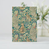 William Morris "Forest" Vlakke Dankkaart Bedankkaart (Staand voorkant)