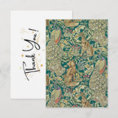 William Morris "Forest" Vlakke Dankkaart Bedankkaart (Voorkant / Achterkant)