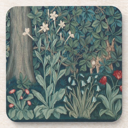 William Morris Forest Wildflower Tapestry Bier Onderzetter (Voorkant)