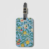 William Morris 'Four Fruits'-patroon Bagagelabel (Voorkant (verticaal))