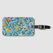 William Morris 'Four Fruits'-patroon Bagagelabel (Voorkant (horizontaal))