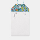 William Morris 'Four Fruits'-patroon Cadeaulabel (Achterkant)