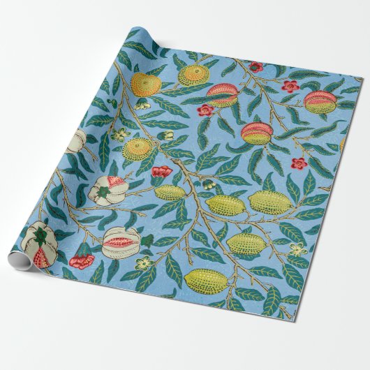  William Morris 'Four Fruits'-patroon Cadeaupapier (Uitgerold)