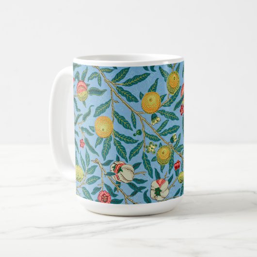 William Morris 'Four Fruits'-patroon Koffiemok (Voorkant links)