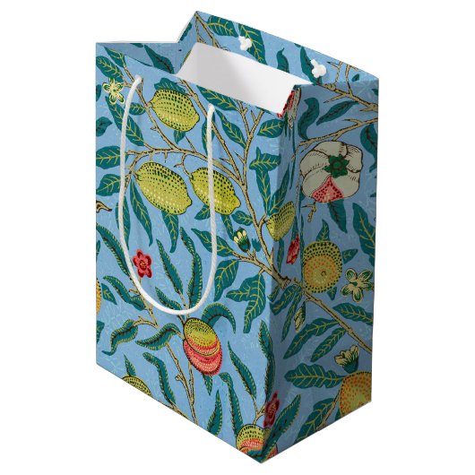 William Morris 'Four Fruits'-patroon Medium Cadeauzakje (Achterkant Gekanteld)