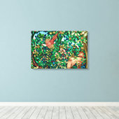 William Morris Fox en Pheasant Tapestry Print (Insitu (Houten vloer))