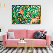 William Morris Fox en Pheasant Tapestry Print (Insitu (Woonkamer))