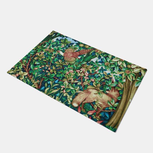 William Morris Fox en Pheasant Tapestry Print Deurmat (Schuin)