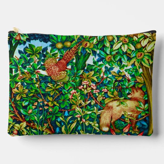 William Morris Fox en Pheasant Tapestry Print Etui (Voorkant)