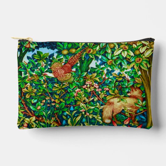 William Morris Fox en Pheasant Tapestry Print Etui (Voorkant)