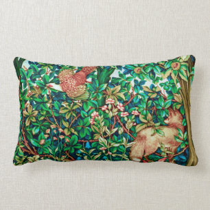 William Morris Fox en Pheasant Tapestry Print Kussen