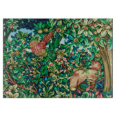 William Morris Fox en Pheasant Tapestry Print Snijplank (Voorkant)