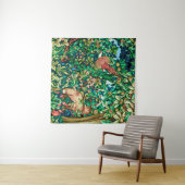 William Morris Fox en Pheasant Tapestry Print Wandkleed (In Situ (horizontaal))