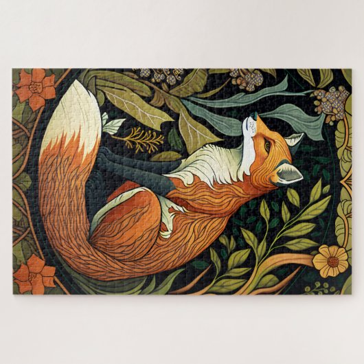 William Morris Fox Jigsaw Puzzle Legpuzzel (Horizontaal)