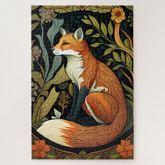 William Morris Fox Jigsaw Puzzle Legpuzzel (Verticaal)
