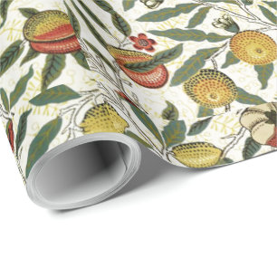 William Morris  Fruit geel rood groen Cadeaupapier