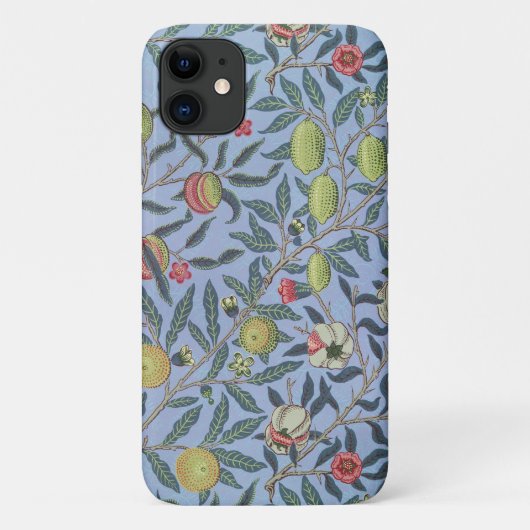 William Morris Fruit Granaat Blauwe Versiering Case-Mate iPhone Case (Achterkant)