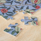 William Morris Fruit Granaat Blauwe Versiering Legpuzzel (Zijkant)