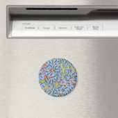 William Morris Fruit Granaat Blauwe Versiering Magneet (Insitu (Vaatwasser))