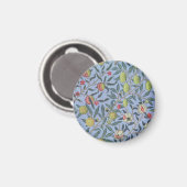 William Morris Fruit Granaat Blauwe Versiering Magneet (Voorkant / Achterkant)