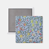 William Morris Fruit Granaat Blauwe Versiering Magneet (Voorkant / Achterkant)