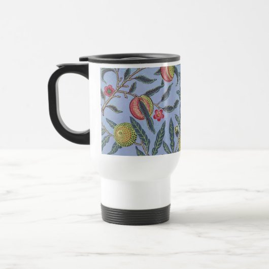 William Morris Fruit Granaat Blauwe Versiering Reisbeker (Links)