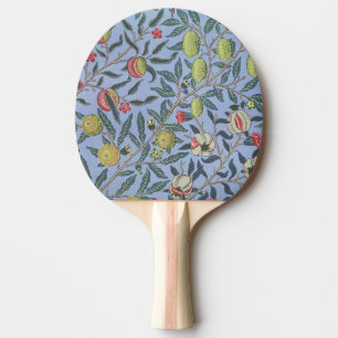 William Morris Fruit Granaat Blauwe Versiering Tafeltennisbatje
