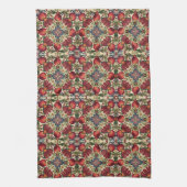 William Morris Fruit Granaat Bloempatroon Theedoek (Verticaal)